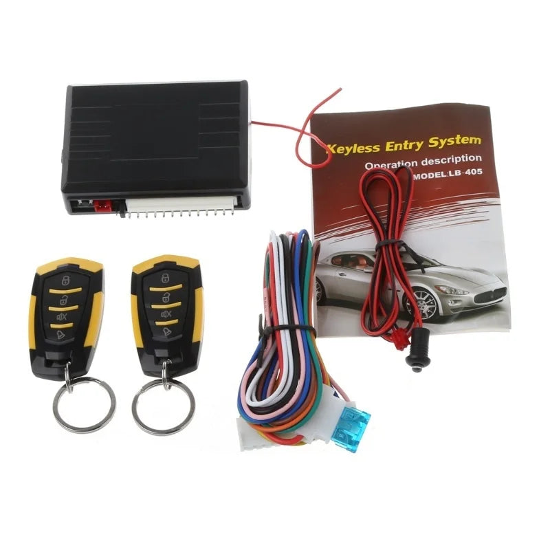 Car Keyless Immobiliser Entry Locking Alarm Security Central System Kit Car System