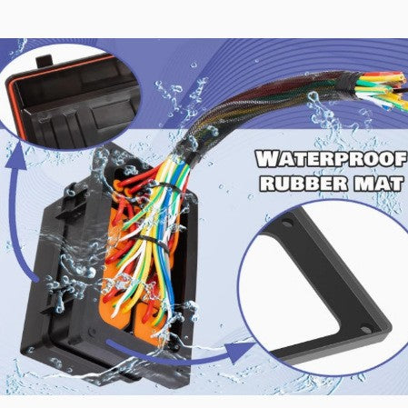 12V-24V waterproof relay box pre-wired fuse upgrade 6-way relay fuse box