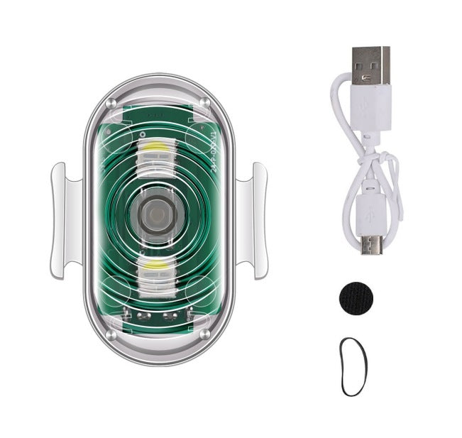 Cross-border new motorcycle electric vehicle night warning light wireless remote control aircraft light colorful anti-collision induction light