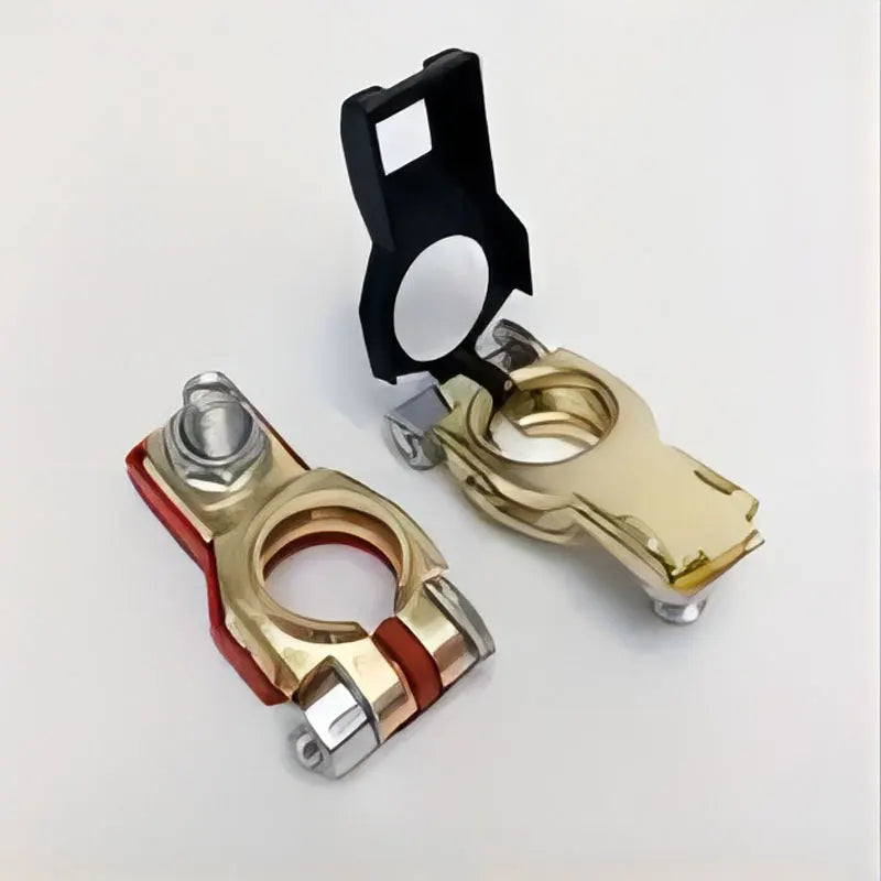 2 PCS Auto Battery Terminal Clamp Connectors High Quality Storage Battery Parts Battery Top Post Cable Terminal Clamp Set