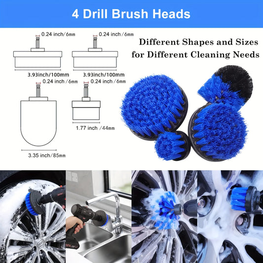 26Pcs Car Detailing Brush Set, Car Detailing Kit, Professional Car Care Kit - Car Wash Brush Kit for Interior Exterior Wheels