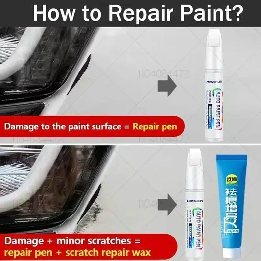 For Honda CRV 1995-2025 RD1 RE RE3 / RE4 RM RW WR-V Paint Repair Pen Touch Up Scratch Remover DIY Auto Accessories Black White