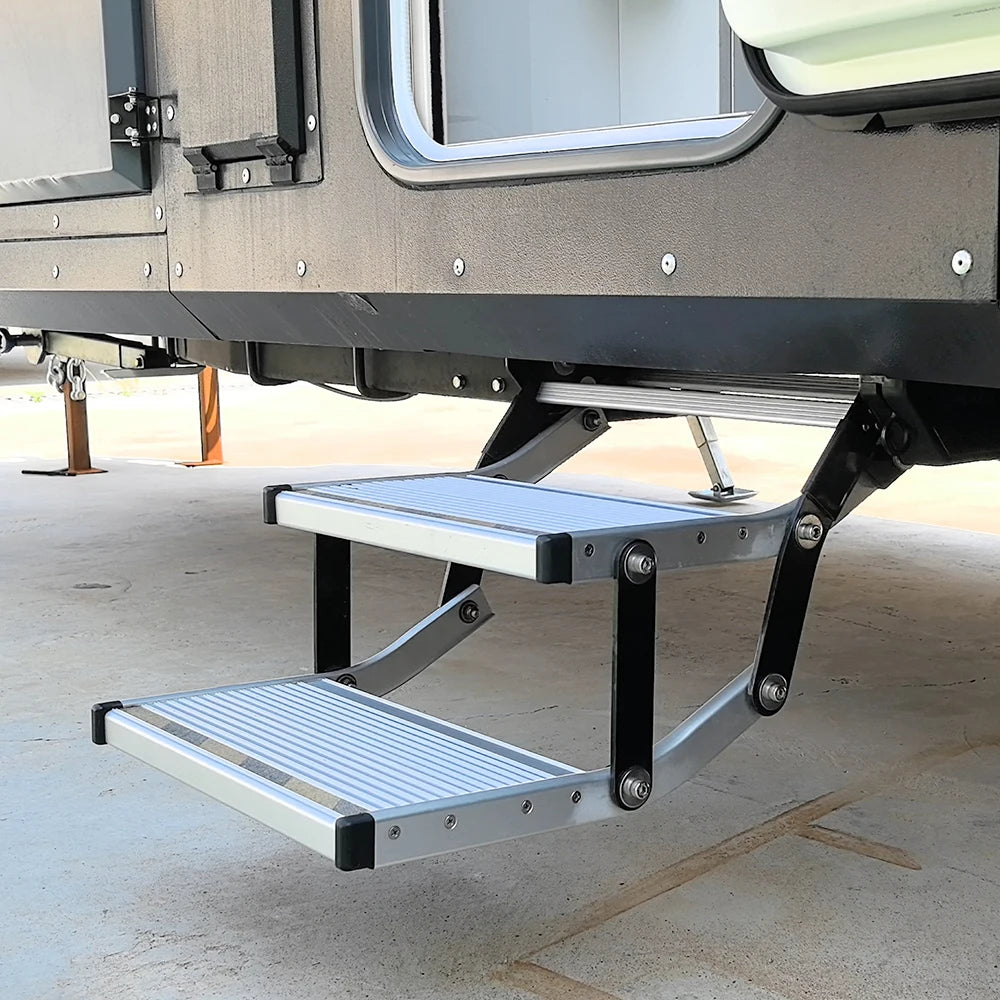 caravan Side Step Electric Electric Tailgate Pedals Automatic Electric Folding Steps for Rv Camper