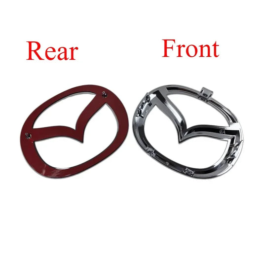 Plastic Car Front Trunk Emblem for Mazda 5 Logo Steering Wheel Badge 3D Body Replaced Sticker Rear Tail Refitting Decoration