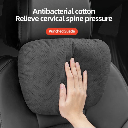 For Volkswagen VW Rline TOURAN PASSAT TIGUAN POLO GOLF Sportage Ceed Soul Car Headrest Neck Support Seat Lumbar Cushion Soft