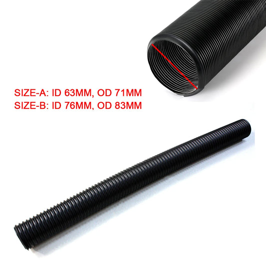 63mm 76mm Car Cold Air Intake Tube 2.5inch 3inch Black Universal Flexible Air Inlet Pipe System Automobile Air Intake Hose