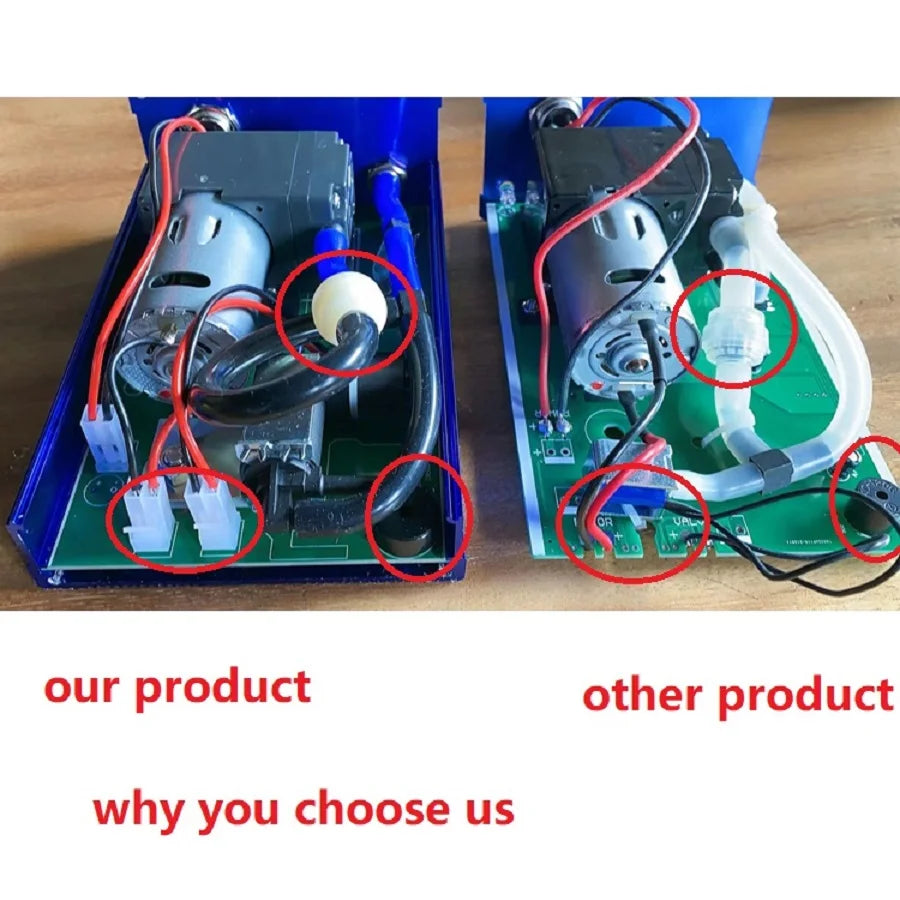1 Set The exhaust valve comes with a vacuum pump controller box remote control of the exhaust valve actuator with memory