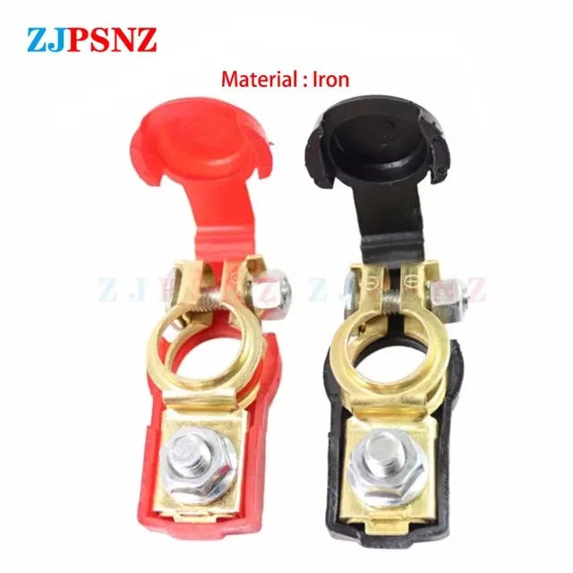 Car Battery Terminal Top Quick Post Terminals Wire Cable Clamp Terminal Positive Negative Electric Automotive Connector 12V 24V