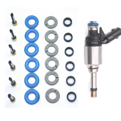 6Sets GDI Fuel Injector Repair Kits For Hyundai Kia 1.5 16V Engine  Part #35310-3CFA0 0261500096 for AY-RKG905