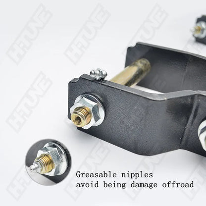 4x4 Accesorios Rear Suspension Spring Extended 2" Greasable Shackles Kits For RANGER T6 T7 T8 2012+/BT50 2012+ / T9 2022+