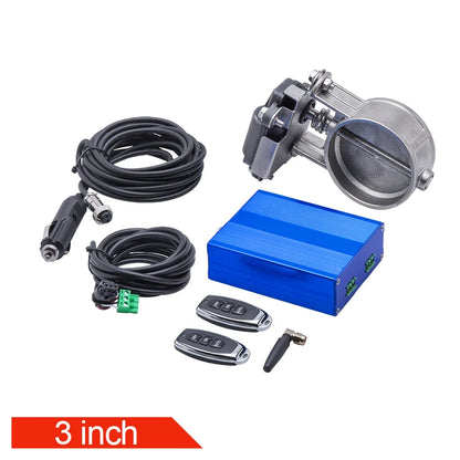 Universal 2.0&2.36&2.5&2.75&3.0inch size exhaust cutout valve electric valve control with remote control