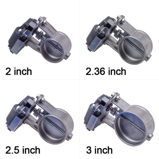 Universal 2.0&2.36&2.5&2.75&3.0inch size exhaust cutout valve electric valve control with remote control