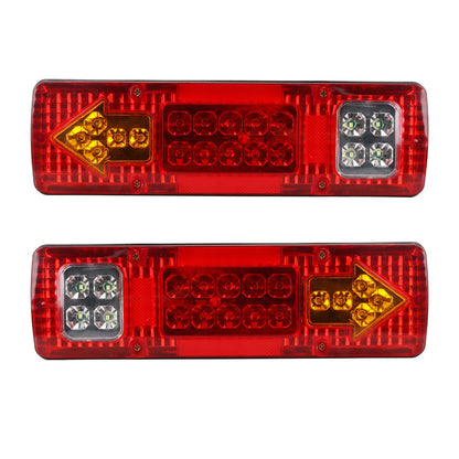 24V 19Led Truck and Van Red and Yellow Dual-Color Electronic Rear Tail Light 131Led Tail Light Truck Light Arrow Tail Light