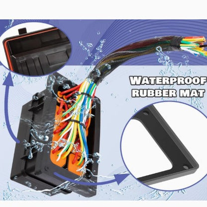 12V-24V waterproof relay box pre-wired fuse upgrade 6-way relay fuse box