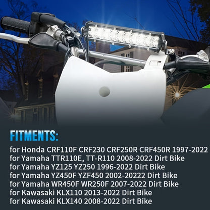 High-Brightness Led Work Spotlight, 20-Lamp Work Light, Double-Row Strip Light, Off-Road Vehicle Car Modified License Plate Light
