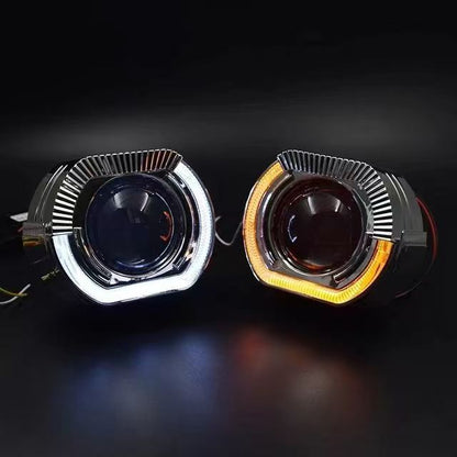 3.0 inch 2.5 inch lens decorative cover square angel eye integrated cover sports LED aperture hood