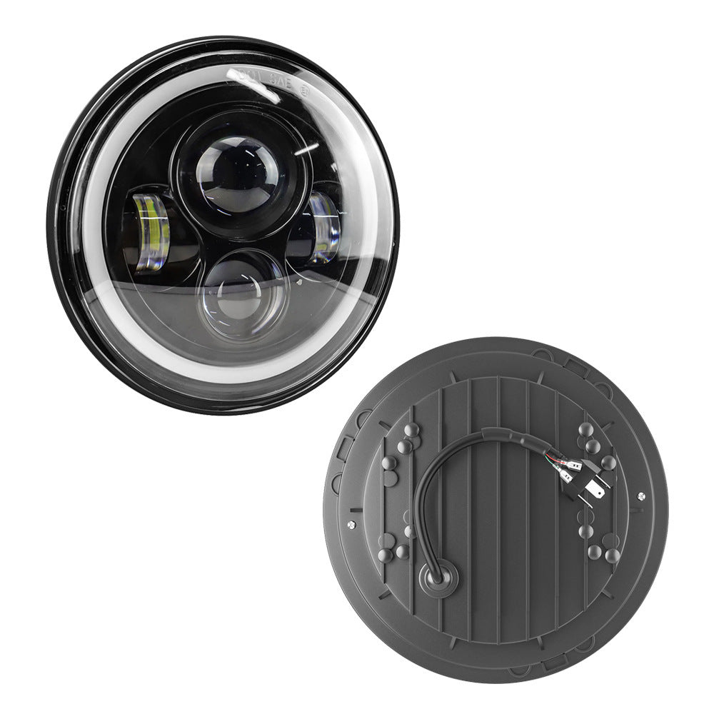 Car Led Headlights 7inch Wrangler Angel Eye Headlights Harley Motorcycle 60W Super Bright Headlights