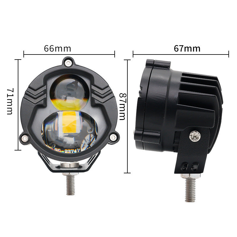 Cross-Border Exclusive U30 Led Laser Fog Light High Beam Motorcycle External Spotlight Wrangler Auxiliary Headlight