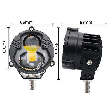 Cross-Border Exclusive U30 Led Laser Fog Light High Beam Motorcycle External Spotlight Wrangler Auxiliary Headlight