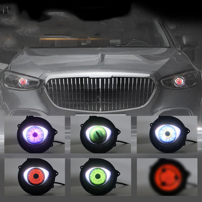 Cross-border new dynamic LED car headlight 3 inch demon eye LED eye light modified eagle eye light blink light