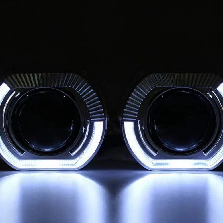 3.0 inch 2.5 inch lens decorative cover square angel eye integrated cover sports LED aperture hood