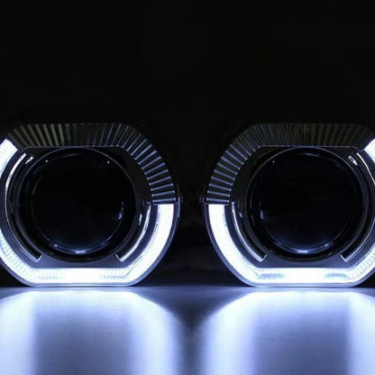 3.0 inch 2.5 inch lens decorative cover square angel eye integrated cover sports LED aperture hood