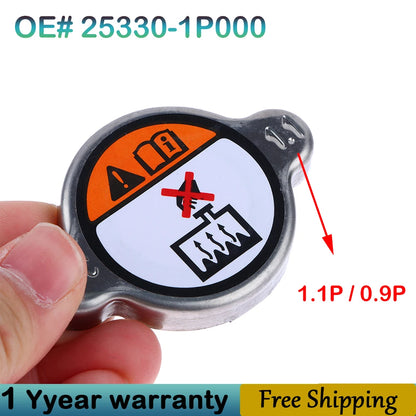 25330-1P000 Water Tank Cap Cover 1.1 0.9 KPA Radiator Cap For Hyundai Santa Fe Sonata Azera Elantra GT 2011-2021 25330 1P000
