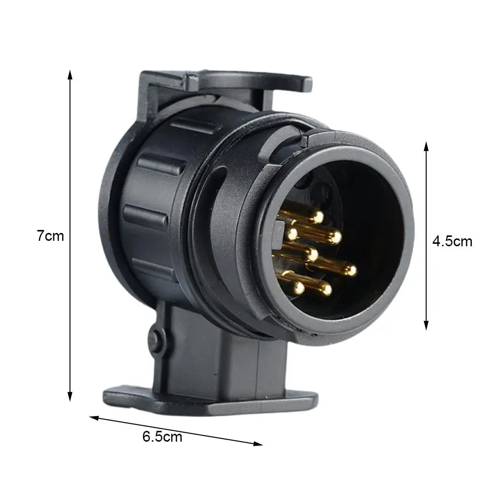 13 To 7 Pin Plug Adapter Trailer Connector Waterproof Plugs 12V Protect Towing Adapter Socket Connector Towbar Hand Tools