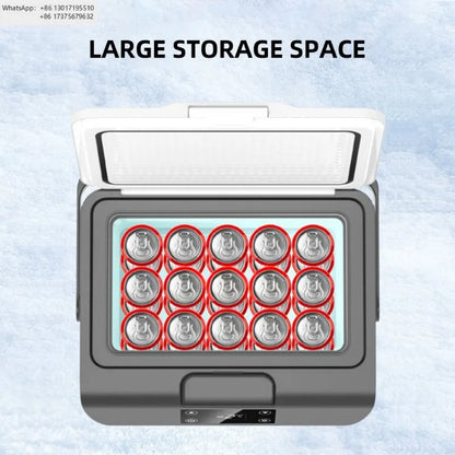 15L Small Car Refrigerator 24V12V Digital Display Portable Fridge Freezer for Vehicle 15L-B