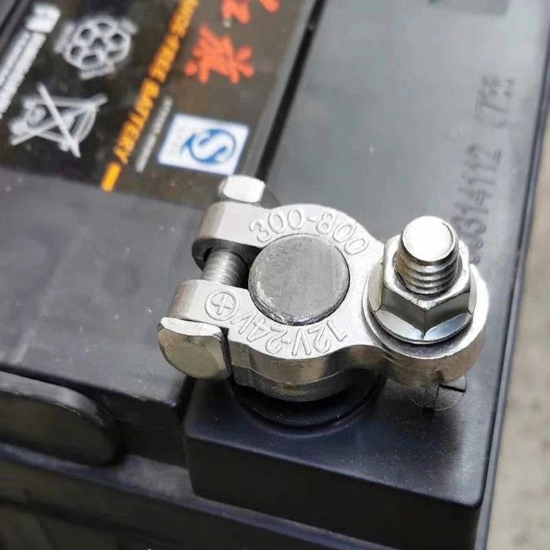Car Battery Terminal Top Quick Post Terminals Wire Cable Clamp Terminal Positive Negative Electric Automotive Connector 12V 24V