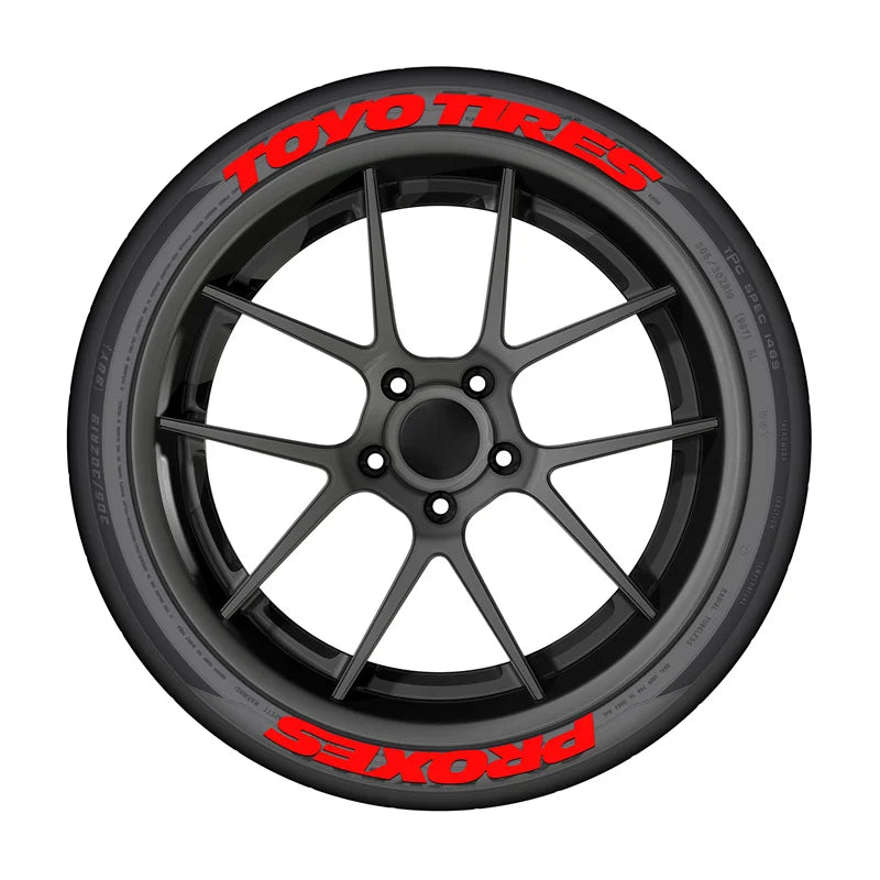 4 Sets For 4 Wheels Letters Tire Car Stickers Waterproof Universal 3D Auto Motorcycle Styling Decor In-One-Piece Sticker No glue