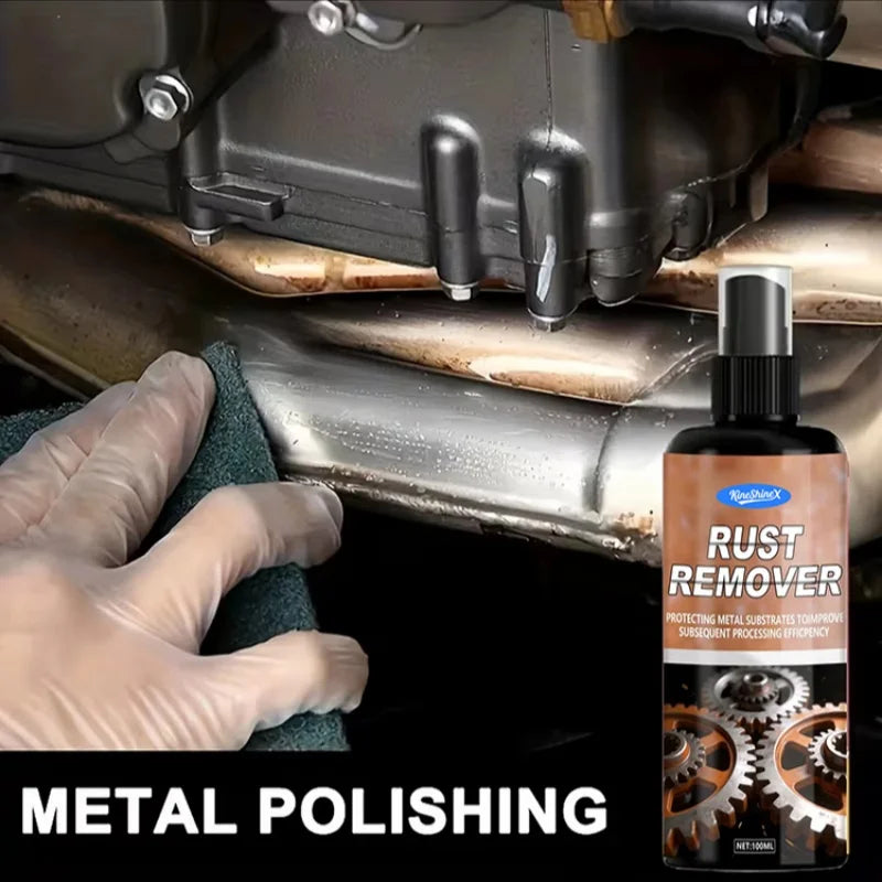Heavy-Duty Metal Rust Remover Lubricant Spray - Multi-Purpose Brake & Chain Degreaser, Friction-Reducing Formula with Corrosion