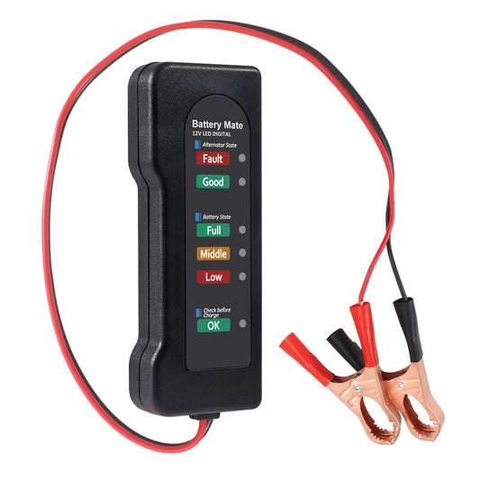 12V Car Battery Tester Automotive Alternator Checker Analyzer for Battery Charging System