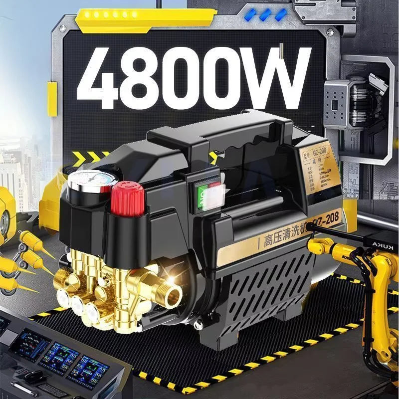High Power 4800W Home Car Wash Machine,High Pressure 220V Small Portable Cleaning Machine,Car Washer,Water Gun Water Pump