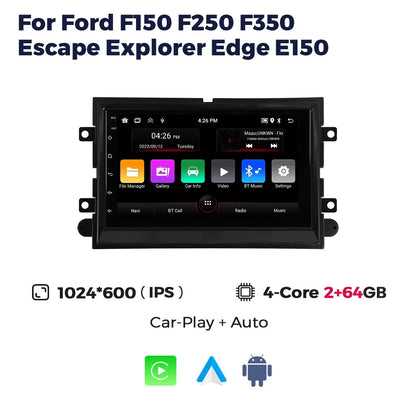 7inch GPS Screen Car Radio For Ford F150 F250 F350 Escape Explorer Edge E150 Mustang Multimedia Player Carplay Auto Smart System