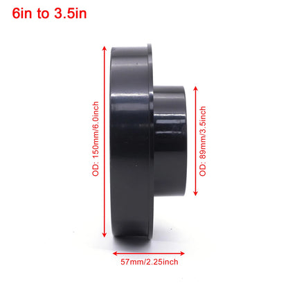 Universal Car Air Intake Filter Rubber Reducing Ring for 150mm to 76mm/89mm for 6" to 3"/3.5" Cone Air Filters Reducer Adapter