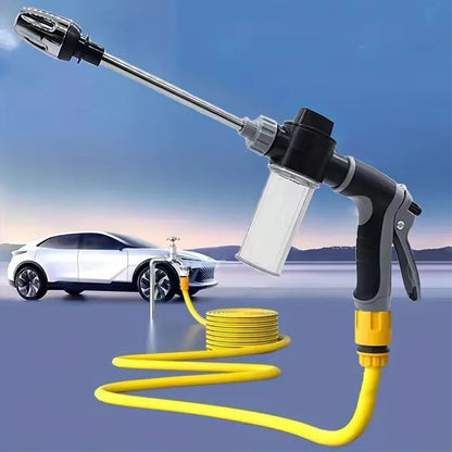 Car Wash High Pressure Water Gun with Foam Cannon Adjustable Nozzle for Garden Hose and Cleaning Multi-Function Ergonomic Grip