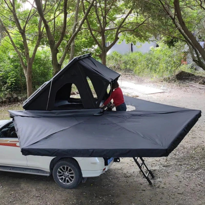 4x4x0cm Hard Roof Top , Waterproof Aluminum Rooftop Tent Outdoor Camping