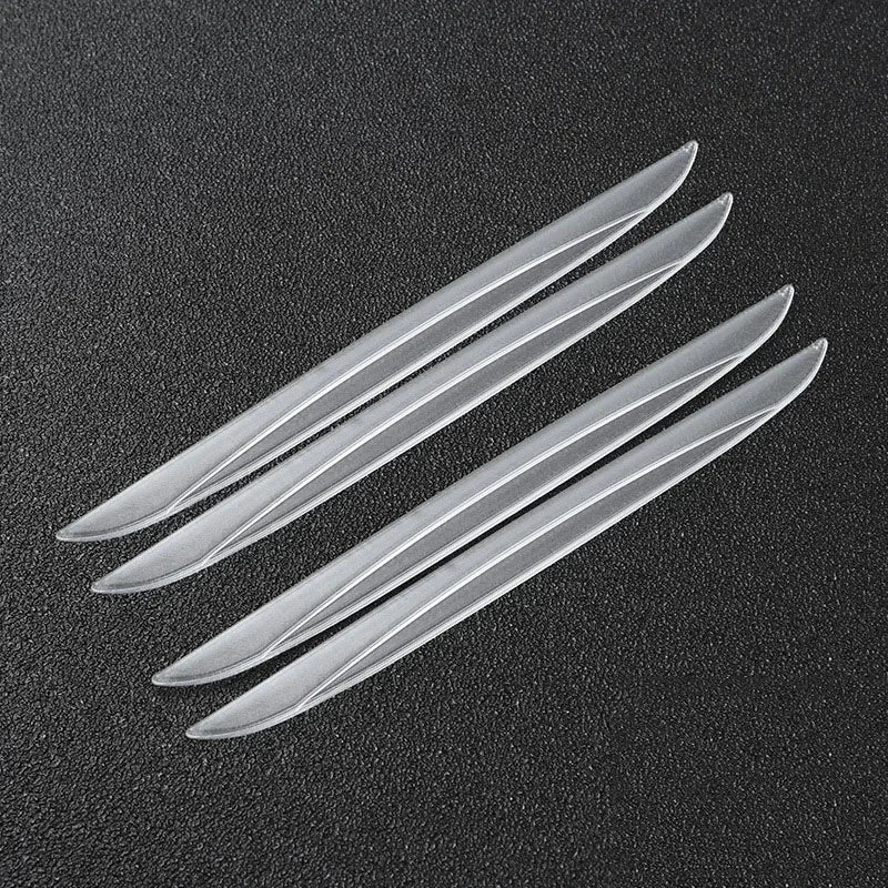 4/6PCS Set Universal Scrape Guard Bumper Guards Car Door Edge Protector Rearview Mirror Protection Sticker Protective Strip