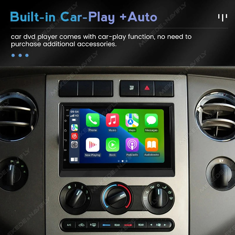 7inch GPS Screen Car Radio For Ford F150 F250 F350 Escape Explorer Edge E150 Mustang Multimedia Player Carplay Auto Smart System