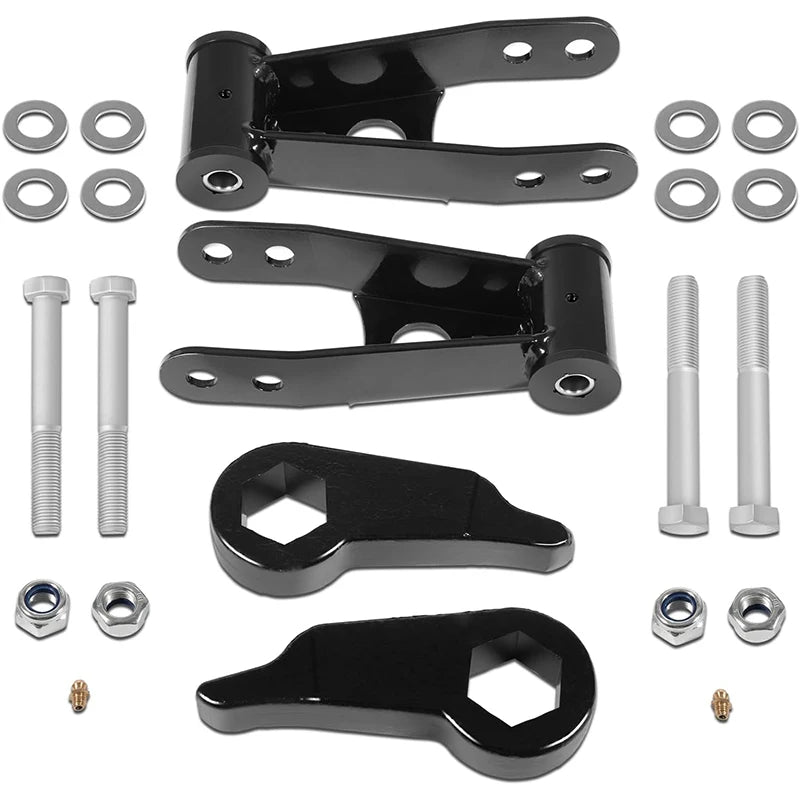 3" Front 2" Rear Leveling Lift Kit, for 1998-2011 Ford Ranger 4X4 and for 2WD models Edge & Sport, Torsion Bar Suspension ONLY