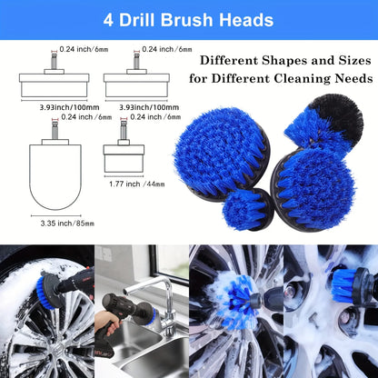 26Pcs Car Detailing Brush Set, Car Detailing Kit, Professional Car Care Kit - Car Wash Brush Kit for Interior Exterior Wheels