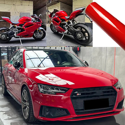 Premium Glossy Multiple Colors PVC Vinyl Wrap Film Self Adhesive Car Motorcycle Furniture DIY Sticker Decal With Air Release