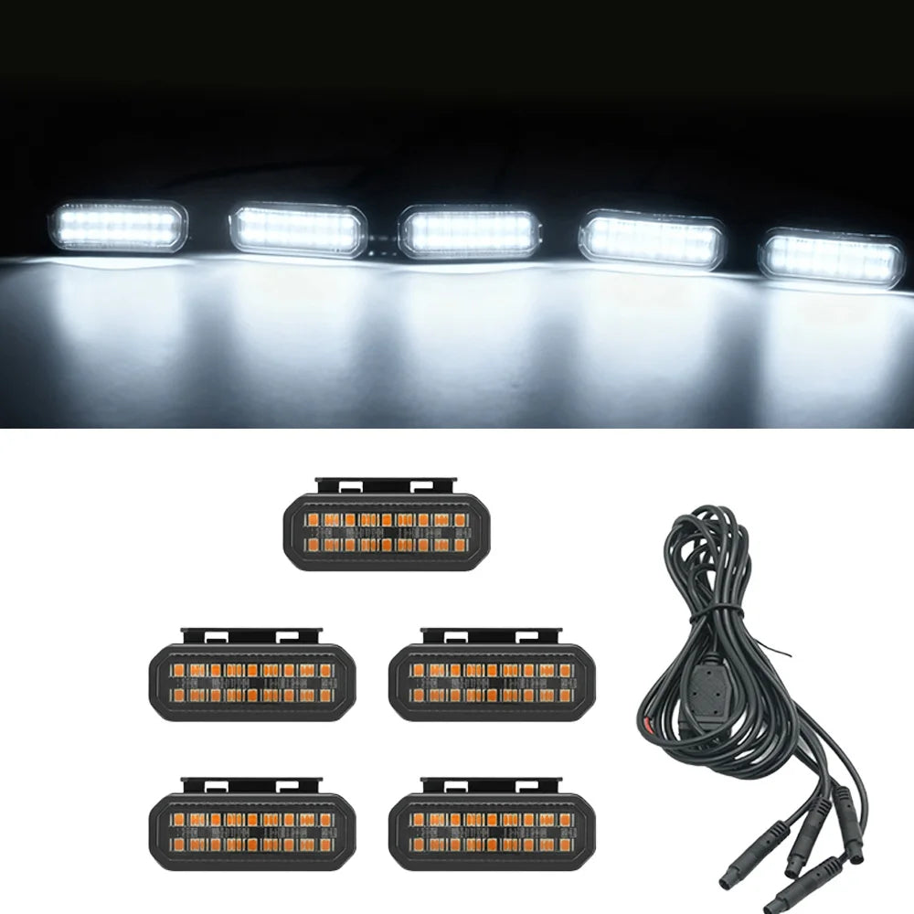 FOR FORD RANGER LED Car Lights Front Grille LED Light Safety Warning Light Harness Car Accessories LED Signal Lamps
