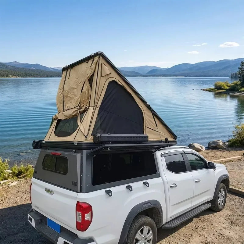 Customized Spacious Rooftop Tent with Large Awning Quick Pop Up Tents for Tent Camping Heavy Duty Camper Trailers Roof Top Tent