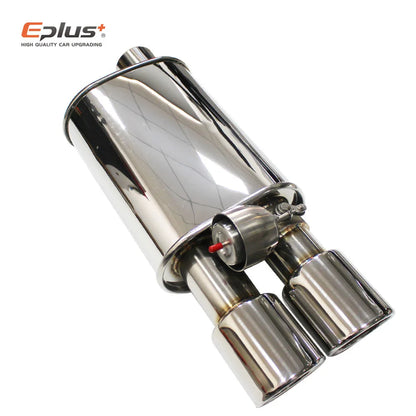 EPLUS 1 Pair Car Exhaust System Vacuum Valve Control Exhaust Pipe Muffler Kit Variable Sound Universal 51 63 76 MM With Nozzle