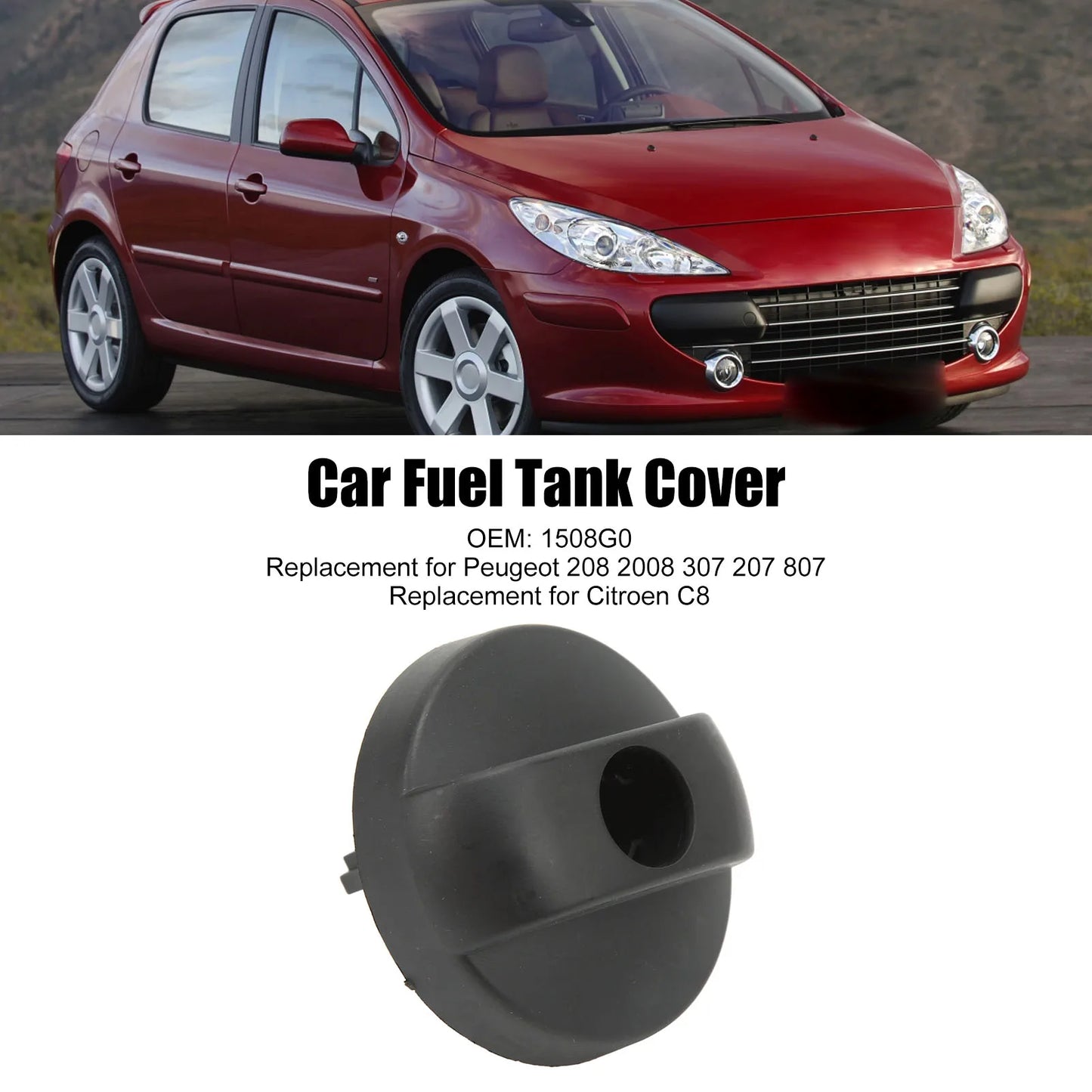 Car Fuel Filler  Car Fuel  Cover Fuel   1508G0 Fuel Filler Cover Replacement for  208 2008 307 207 807