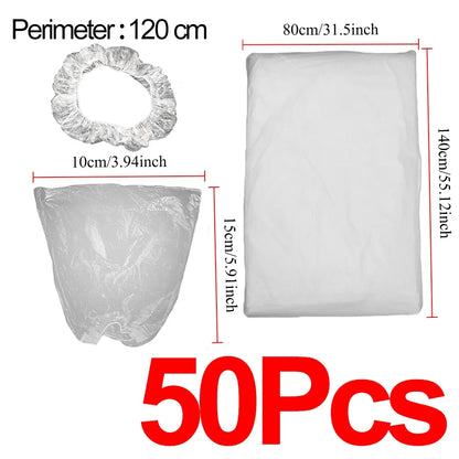50Pcs Car Disposable Steering Wheel Cover Shift Knob Cover Waterproof Dustproof Clear Universal Vehicle Dust Guard Accessories