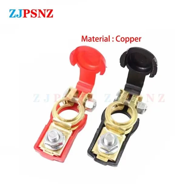 Car Battery Terminal Top Quick Post Terminals Wire Cable Clamp Terminal Positive Negative Electric Automotive Connector 12V 24V