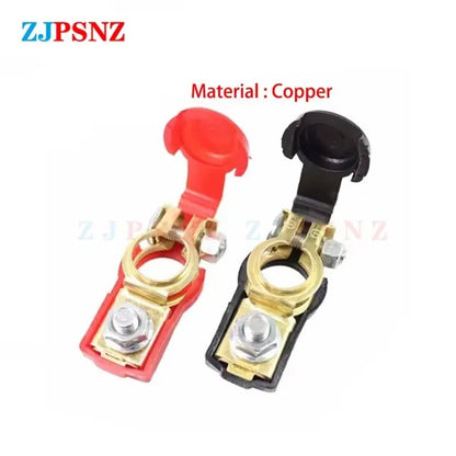 Car Battery Terminal Top Quick Post Terminals Wire Cable Clamp Terminal Positive Negative Electric Automotive Connector 12V 24V